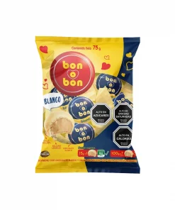 Bon O Bon De Chocolate Blanco En Bolsa, 75gr. Bon O Bon De Chocolate Blanco En Bolsa, 75gr.