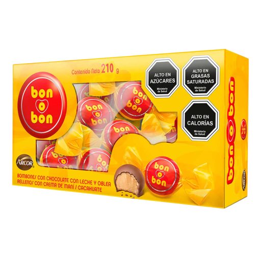 Bombón Bon O Bon Chocolate, 210gr.