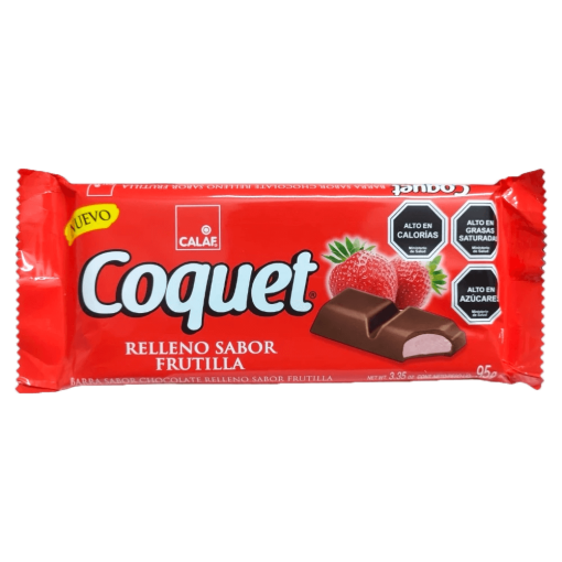 Chocolate De Frutilla Coquet Calaf 95gr.