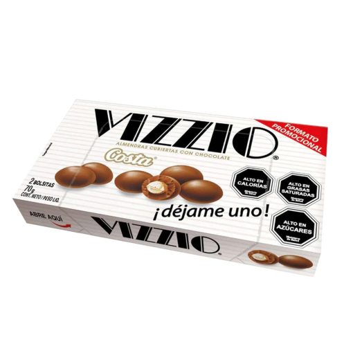 Chocolate Vizzio Costa Estuche, 70gr.