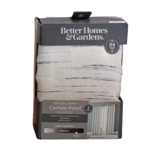 Cortina Better Homes & Gardens Milana Indigo Strie 1pc 52x84cm
