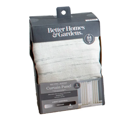 Cortina Better Homes & Gardens Milana Aqua Strie 1pc 52x84cm