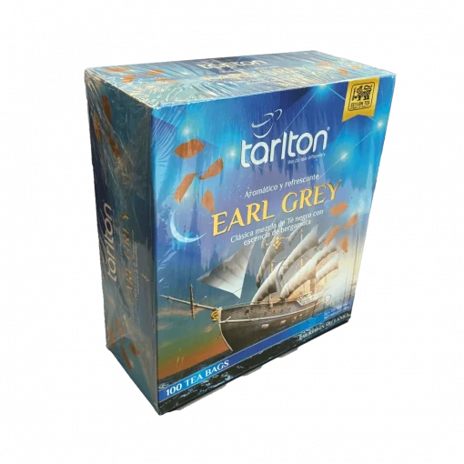 Té Negro Tarlton Earl Grey – 100 Bolsitas.
