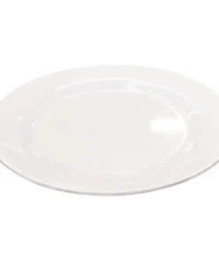 Plato Bajo Blanco de Melamina, 25cm. Plato Bajo Blanco de Melamina, 25cm.