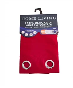 Cortina Blackout Borgoña Home Living 137cm X 229cm Cortina Blackout Borgoña Home Living 137cm X 229cm