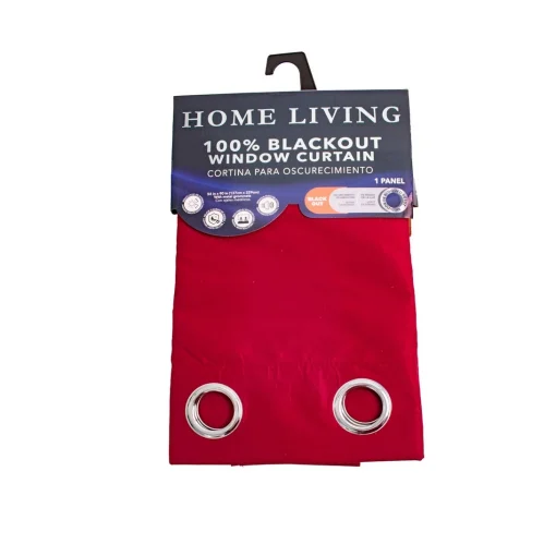 Cortina Blackout Borgoña Home Living 137cm X 229cm