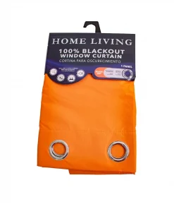 Cortina Blackout Naranja Home Living 137cm X 229cm Cortina Blackout Naranja Home Living 137cm X 229cm