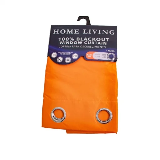 Cortina Blackout Naranja Home Living 137cm X 229cm