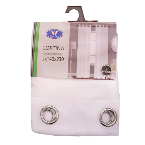 Set De Visillos Blancos 2 Piezas – Modelo Hp-2021