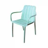 Silla De Terraza Con Brazos Color Verde (modelo R19152-3) Silla De Terraza Con Brazos Color Verde (modelo R19152-3)