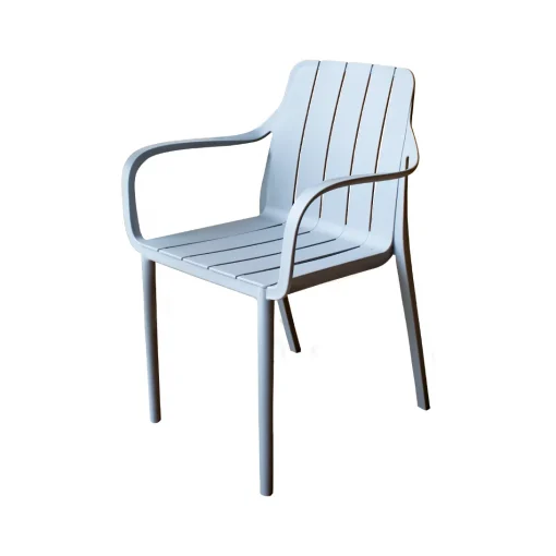 Silla De Terraza Con Brazos Color Gris (modelo R19152-4)