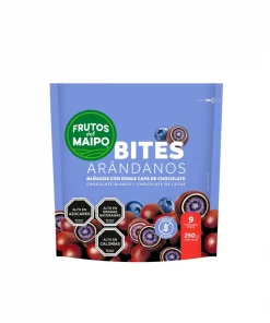 Bombones Helados Bites Frutos Del Maipo De Arándanos Con Chocolate Doypack, 250g Bombones Helados Bites Frutos Del Maipo De Arándanos Con Chocolate Doypack, 250g