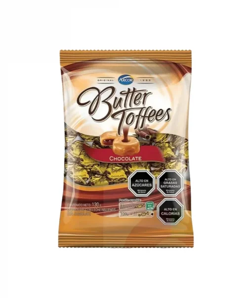 Caluga De Chocolate Butter Toffees Bolsa, 130g