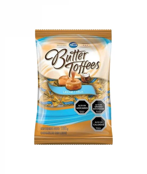 Caluga De Leche Butter Toffees Bolsa, 130g