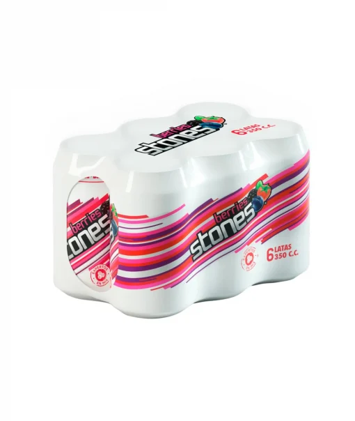 Cerveza Stones Berries 2,5°, Pack 6 Unid. Lata De 350cc
