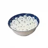 Bowl Cerámico Con Diseño De Flor Azul, 25cm Bowl Cerámico Con Diseño De Flor Azul, 25cm
