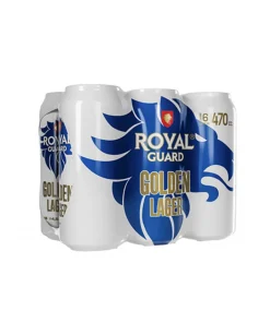 Cerveza Royal Guard 4.5° Golden Lager, Pack 6 Latas De 470cc.