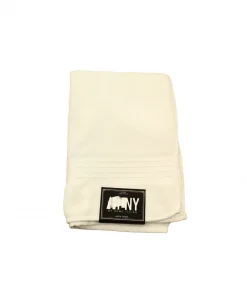 Toalla De Baño Blanca De Algodon Hlny 76x152cm  (modelo-708-0540975)