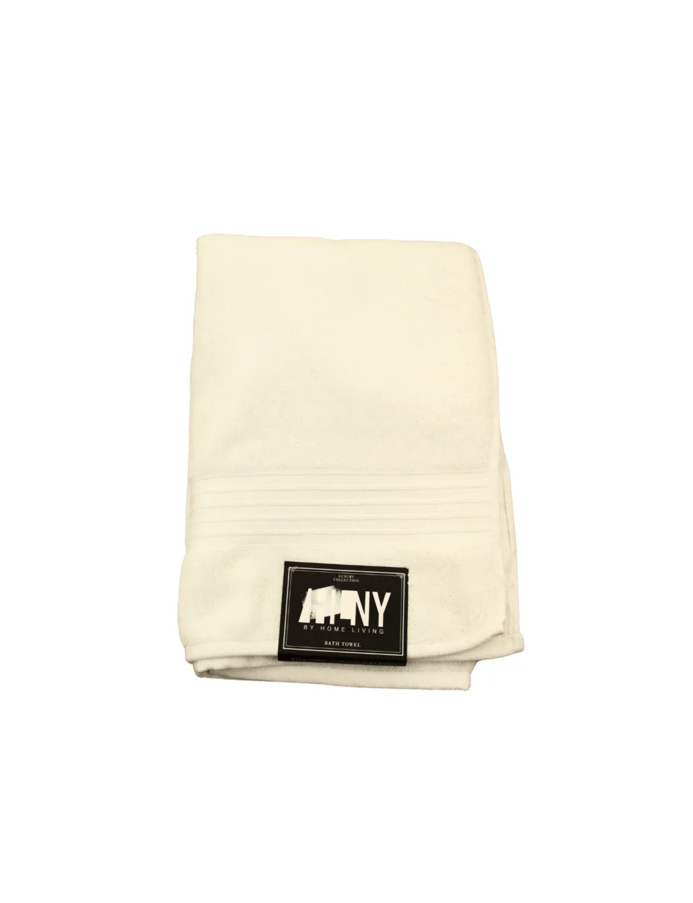 Toalla De Baño Blanca De Algodon Hlny 76x152cm  (modelo-708-0540975)