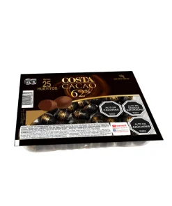 Huevitos De Chocolate Cacao 62%, Bandeja De 120g