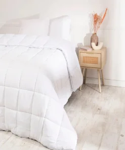 Plumón Microfibra Nordico Blanco Linea Hotel Medidas(Super King - King- 2P- 1.5P - 1P)