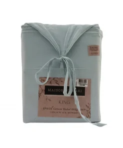 Sábanas King Maison Dumari Washed 6 Piezas Color Azul.