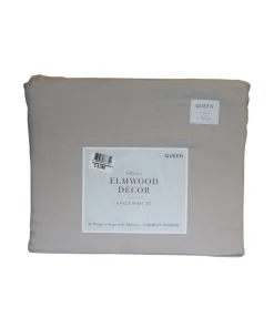 Sábanas King Washed Elmwood Decor 4 Piezas.