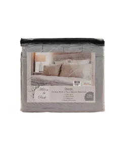 Sábanas King Allen & Park Azul 6 Piezas.