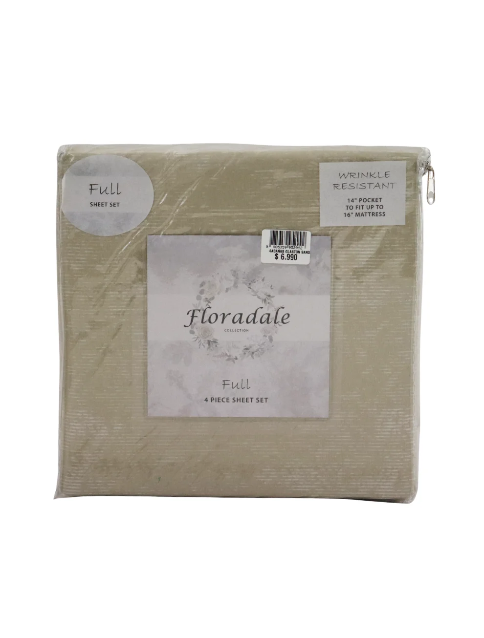 Sábanas Full Glaston Sand Textured Pigment Floradale 4 Piezas. Sábanas Full Glaston Sand Textured Pigment Floradale 4 Piezas.