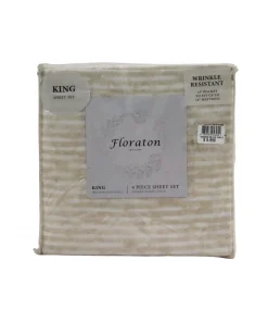 Sábanas King Walter Turtle Dove Shibori Pigment Floraton 4 Piezas.