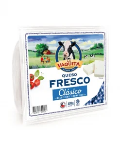 Queso Fresco Tradicional La Vaquita Envasado Trozo, 400g.