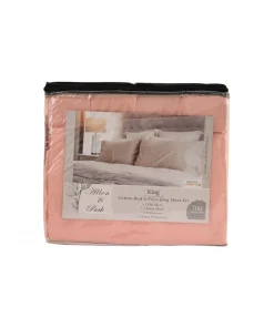 Sábanas King Allen & Park Color Blush 6 Piezas.