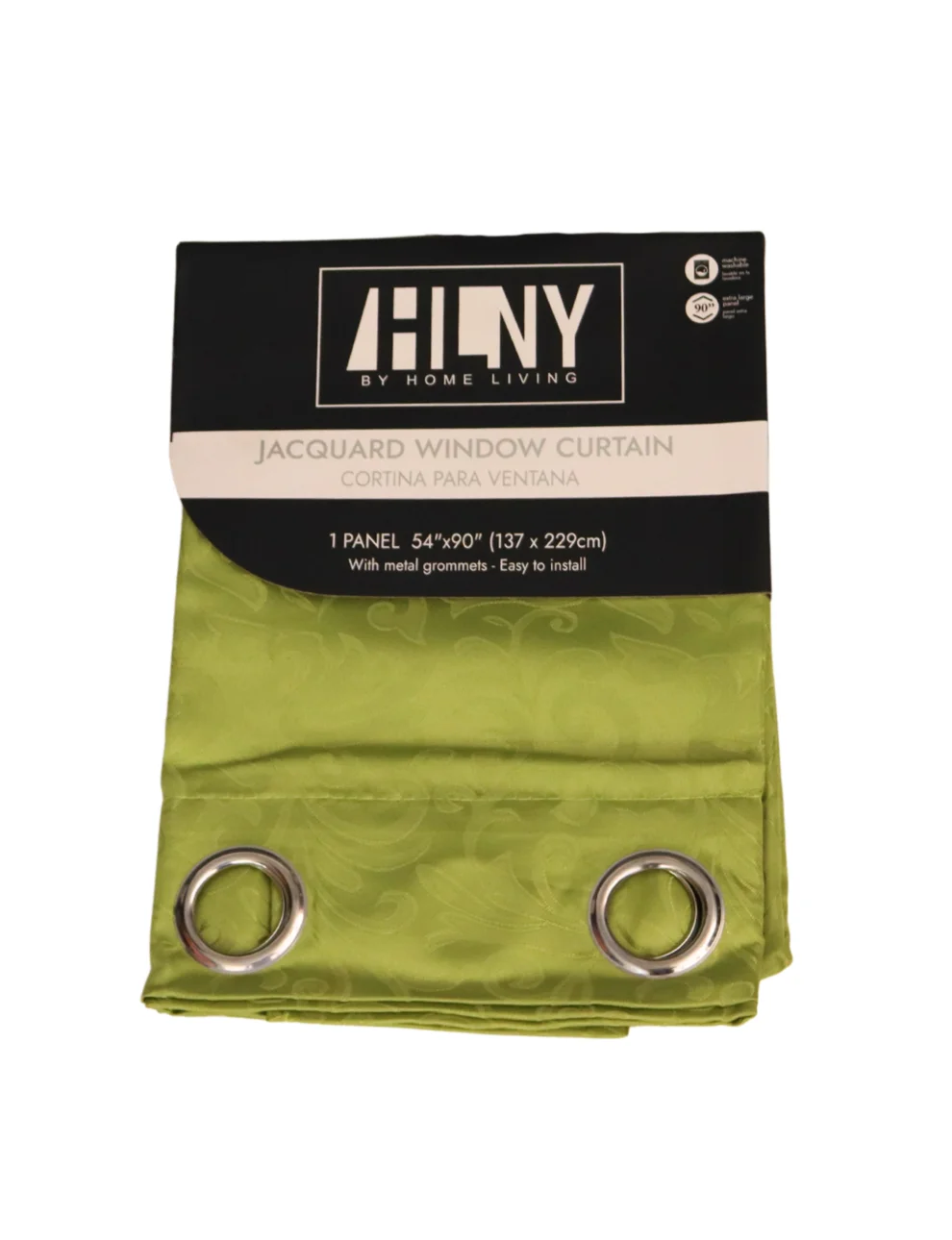 Cortina Con Diseño Hlny Color Verde 137×229cm 1p (modelo 715-1424616) Cortina Con Diseño Hlny Color Verde 137×229cm 1p (modelo 715-1424616)