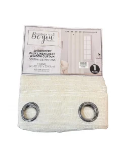 Visillo Beige Con Textura Bessenza Home 137x228.5cm (modelo 715-1432819)