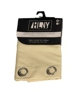 Cortina Con Diseño Hlny Color Amarillo Claro 137×229cm 1p (modelo 715-1433301)