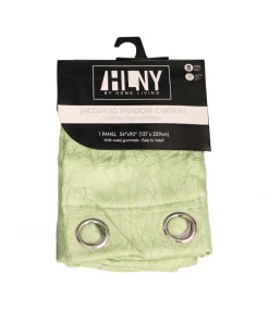 Cortina Con Diseño Hlny Color Verde Claro 137×229cm 1p (modelo 715-1433305)