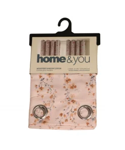 Cortina De Microfibra Floreada Home & You 137×228.5cm (modelo 715-1435719)