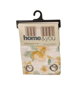 Cortina De Microfibra Floreada Home & You 137x228.5cm (modelo 715-1435725)