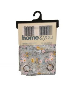 Cortina De Microfibra Floreada Home & You 137x228.5cm (modelo 715-1438845)