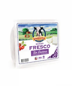 Queso Fresco Sin Lactosa La Vaquita Envasado Trozo, 400g