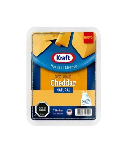 Queso Cheddar Natural Laminado Kraft, 130g