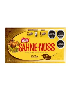 Chocolate Sahne Nuss Bitter 51% Cacao De Nestlé, 250g