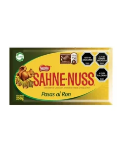 Chocolate Sahne Nuss Pasas Al Ron De Nestlé, 250g
