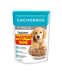 Alimento Húmedo De Perro Para Cachorro Sabor Pollo Master Dog, 85g