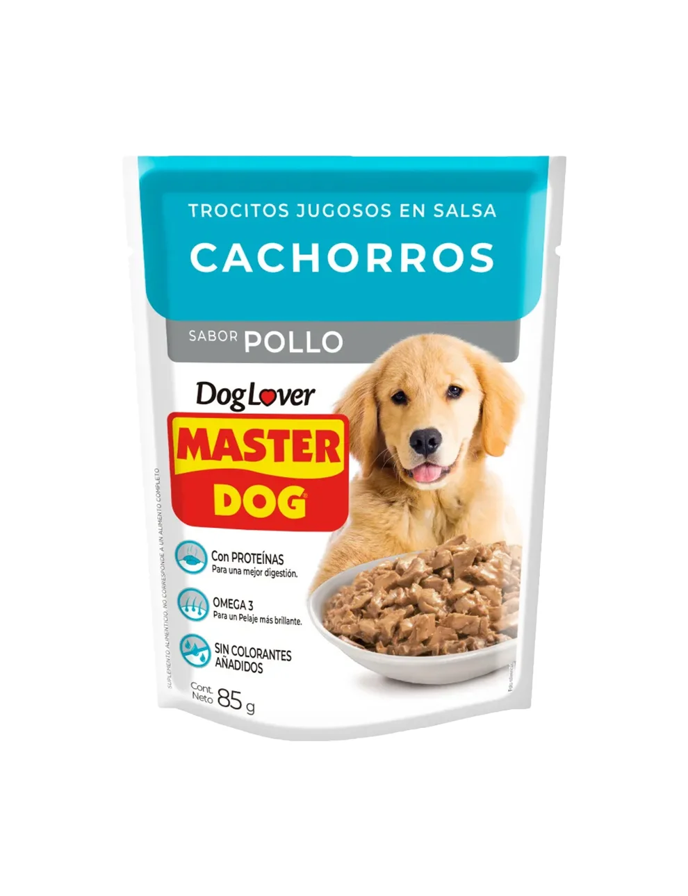 Alimento Húmedo De Perro Para Cachorro Sabor Pollo Master Dog, 85g Alimento Húmedo De Perro Para Cachorro Sabor Pollo Master Dog, 85g