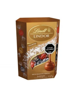 Bombones De Leche Lindt Lindor Cornet Surtido, 137g