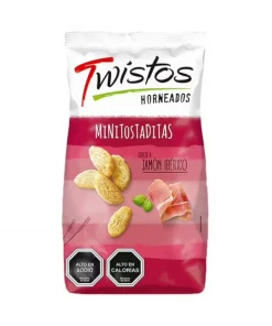 Mini Tostadas Sabor Jamón Ibérico Twistos, 100g