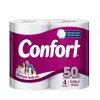 Papel Higiénico Confort Doble Hoja 4 Rollos De 50mt.