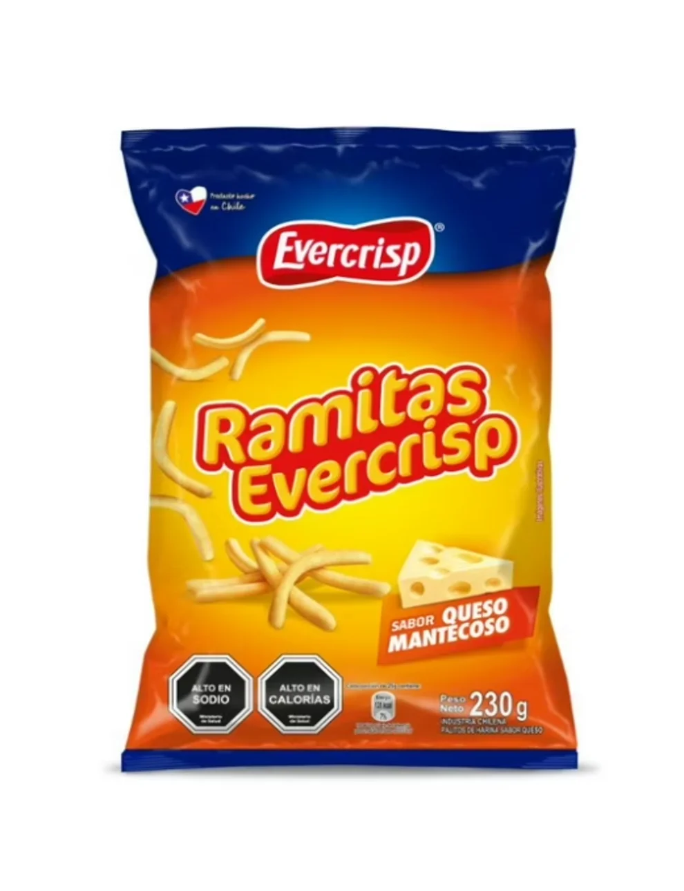 Ramitas Evercrisp Sabor Queso Mantecoso, 230g Ramitas Evercrisp Sabor Queso Mantecoso, 230g