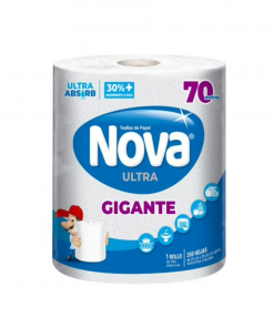 Toalla De Papel Nova Ultra Gigante Doble Hoja De 70mt, 1unid.
